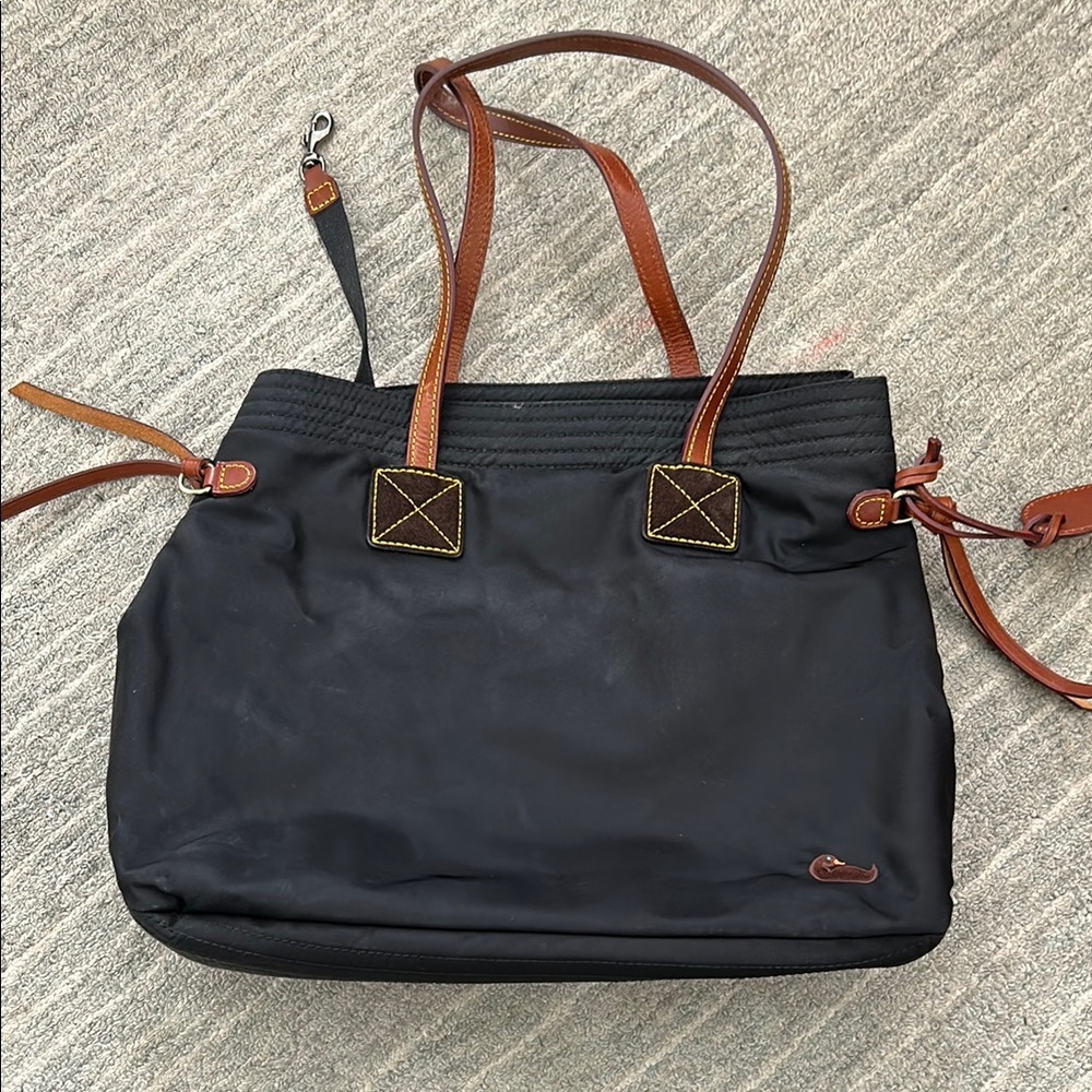 Dooney & Bourke Black and Brown Tote Bag